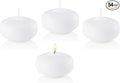 D'light Online 3 Inch Extra Large Floating Candles, 13 Hours Extended Burn Time Bulk Pack for Events for Weddings, Spa, Home Decor, Special Occasions and Holiday Decorations (Set of 54, White)