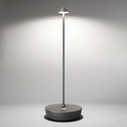 Cordless Table Lamps Rechargeable, 6000mAh Battery Operated LED Desk Lamp Outdoor Waterproof Portable Touch Dimmable Table Light for Patio Restaurant Dining Home Grey