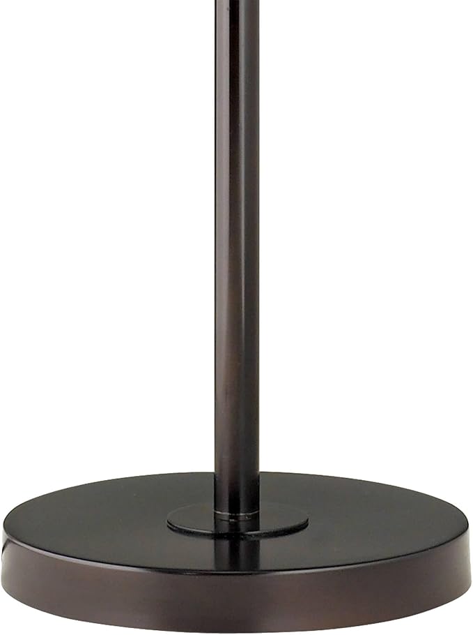 360 Lighting Modern 60" Tall Standing Floor Lamp Skinny Adjustable Swing Arm Pole Brown Metal Bronze Finish Living Room Bedroom House Reading Office Home Decor Entryway Dining Beige Pleated Shade