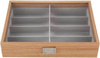 Eyeglass Sunglass Storage Box 8 Slot Wooden Glasses Display Case Organizer Jewelry Holder Collection
