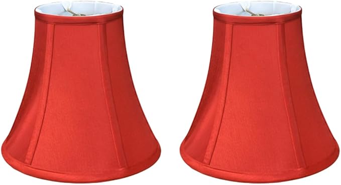 Royal Designs, Inc. BSO-704-14RED-2 True Bell Basic Lamp Shade, 7 x 14 x 11.5, Red, 2-Pack