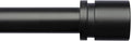 Curtain Rods for Windows 16 to 240 Inches Adjustable Length 1 Inch Diameter Window Curtain Rod with Aluminium Finials, Black