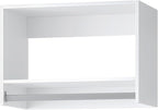 ROOMTEC 28.5" Tall Hanging Closet Unit, Modular Closet System with Hanging Rod, Wardrobe Organizer for Bedroom or Walk-in Closet, Wall Mounted, Customizable Clothes Storage Unit, White