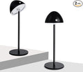 2 Pack Rechargeable Table Lamps, Cordless Bedside Touch Lamp, 3 Color Temps (3000K-6500K), Stepless Dimming, Touch Control, for Restaurant/Bedroom/Outdoor Patry/Camping
