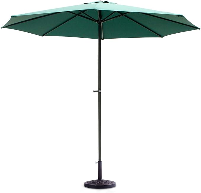 Giantex 30lbs Patio Market Umbrella Base, Heavy Duty Outdoor Stand, Cast Iron Umbrella Holder for Garden Beach, Classic Round Umbrella Standing Deck Porch