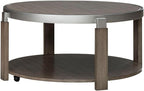 Liberty Furniture Sutton 3 Piece Set for Living Room - Cocktail Table, 2 End Tables - Bleached Sand