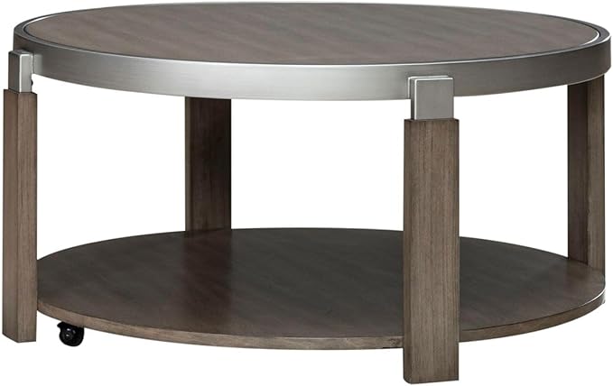 Liberty Furniture Sutton Cocktail Table for Living Room - Bleached Sand