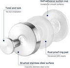 Suction Cup Wreath Hanger，Suction Cup Hooks Hanging 15 Lbs，Waterproof Suction Cup Wreath Holder for Windows (Gold, 4)