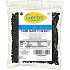 Gerbs Dried Zante Currants 1 lb. | Unsulfured, No Artificial Additives, Resealable Bag | Naturally Bold & Sweet Flavor | Top 14 Allergen-Free