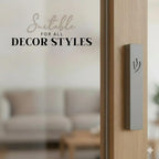 SURI Mezuzah for Door – 4 Inch Light Gray Concrete Mezuzah Case with Printed Scroll, Judaica Entry Design, Fits a 3 Inch Mezuza Scroll, Gift Box Included