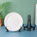 Artliving 8 Inch Black 6pcs/Set Plastic Easels Plate Display Stands Picture Frame Stand Holder