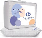 Continental Bedding Affinity Down Alternative Pillow, Medium Firm, 300TC 100% Cotton Shell, for Side, Back, and Stomach Sleepers