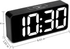 DreamSky Large Digital Alarm Clock Big Numbers for Seniors & Visually Impaired, 9 Inches Electric Clocks for Bedroom, Jumbo Display Fully Dimmable Brightness, USB Ports, Adjustable Alarm Volume
