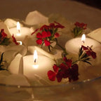12 Pack White Floating Candles, 3 inch Unscented and Non-Dripless Wax Burning for 13-15 Hours, Floating Candles Used for Cylindrical Vases Centerpieces Parties Wedding and Home Decorations