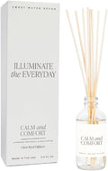 Sweet Water Decor Calm and Comfort Reed Diffuser Set | Lavender, Patchouli, Eucalyptus Spa Scented Diffusers | Air Freshener | Housewarming Gift | Aromatic Stress Relief