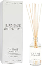 Sweet Water Decor Calm and Comfort Reed Diffuser Set | Lavender, Patchouli, Eucalyptus Spa Scented Diffusers | Air Freshener | Housewarming Gift | Aromatic Stress Relief
