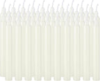 Set of 40 Ivory Candles Mini Unscented Taper Candles for Christmas,Household, Wedding, Rituals, Prayer, Birthdays, Meditation, Altar,Party and Home Décor Candlesticks - 4 Inch Tall