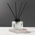 Clean Linen Reed Diffuser Set - Luxury Fragrance Reed Diffusers for Home, Office & Bathroom Décor - Long Lasting Scent Sticks Diffuser with Non-Toxic Oils (5.63 oz) (Clean Linen)