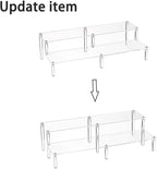BYCY 2 Tier Clear Acrylic Display Stand Cupcakes Holder, Dessert Display Riser for Great Event, Birthday Party, Wedding Party ( 1 Pack - 16" X 6.9" X 4.25" )