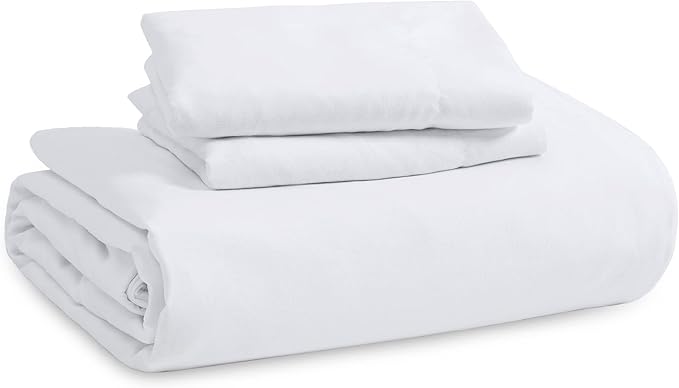 Bedsure White California King Duvet Cover - Prewashed Cotton-Like Extra Soft Bedding Set, Includes 1 Cal King Duvet Cover 104x98 Inches with Zipper Closure & 2 Pillow Shams, Comforter Not Included