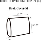 Sofa Covers Couch Covers for Sofa Pet Friendly Couch Cushion Covers Universal Sofa Covers Washable Stretch Slipcovers for Sectional Sofa (Texture Orange,Back Cover M)