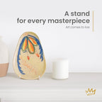 KINGDOM SOLUTIONS MADE IN USA 4-Pack Adjustable Acrylic Easels - Plate Stand - Sturdy Book Stand for Art, Pictures, Plates, Frames - Unique on the Market