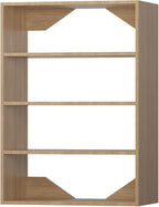 ROOMTEC 19.5" Shelf Short Tower Closet Unit, Modular Closet System with Shelf, Wardrobe Organizer for Bedroom or Walk-in Closet, Wall Mounted, Customizable Clothes Storage Unit, Wood