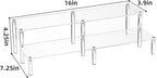 BYCY 2 Tier Clear Acrylic Display Stand Cupcakes Holder, Dessert Display Riser for Great Event, Birthday Party, Wedding Party ( 1 Pack - 16" X 6.9" X 4.25" )