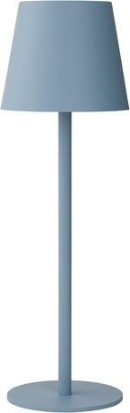 Versa LED Cordless USB-C Re-Chargeable Desk Lamp, 5200mAh Battery Operated with 3 Color Temperature 2700K-3000K-3500K and Fingertip Touch On/Off Plus Dimming with Two 5in Adj Height Stems in Sky Blue