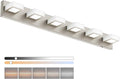 Ralbay 6 Lights Brushed Nickel Bathroom Lights Fixtures Dimmable 5 Color Temperature Acrylic Modern Brushed Nickel Vanity Lights for Bathroom Brushed Nickel-5 CCT 40.4 inch
