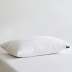 Three Geese White Goose Feather Down Pillows Queen Size Set of 1-100% Cotton, Medium Firm,Soft Support