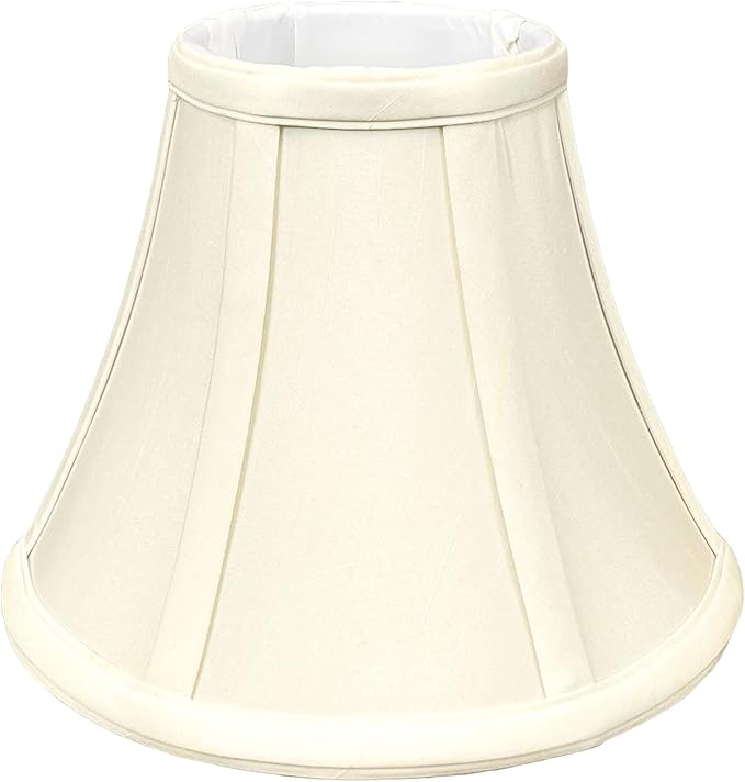 Royal Designs, Inc. BSO-704UT-8EG True Bell Basic Lamp Shade with UNO Fitter, 4 x 8 x 6.5, Eggshell