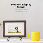 TR-LIFE 4 Pack Plate Stands for Display - 8 Inch Plate Holder Display Stand + Metal Easel Stand for Picture Frame, Decorative Plates, Book, Photo, Collectibles (4 Pack)