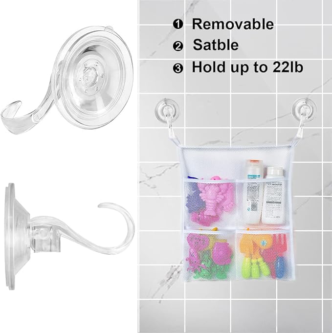 6 pack Suction Cup Heavy-Duty Wreath Hook,Large Clear Reusable Wreath Vacuum Hanger,use for Windows Tiles Glass Smooth Doors and Mirrors to Hang Bags Coats Umbrellas kitchenware and Christmas Wreaths
