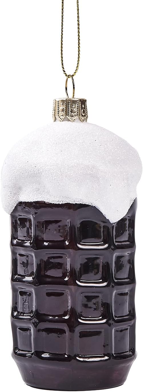 Funny Hanging Christmas Ornaments 2025 - Cheers Beer Glass Blown Cute Tree Decorations, 3D Premium Decorative Holiday Decor for Xmas Home Outdoor Window Centerpiece