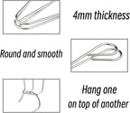 4PCS Shoes Hanger,Stainless Steel Hanger,Multi-Functional Shoe Rack with Double Hook Design, Shoe Drying Rack for Dehumidifying Hanging Leather Shoes (Silver B)