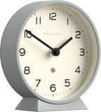 NEWGATE® M Mantel Echo Desk Clock | Modern Round Design | Posh Gray | Easy to Read Numbers | Contemporary Style for Desk, Table, Shelf or Bedside