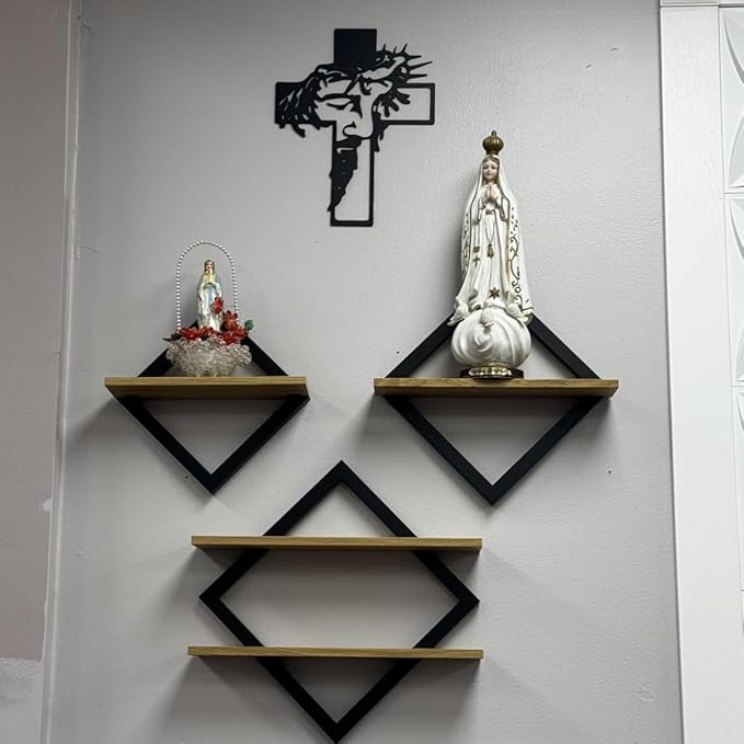 Black Jesus Crosses Wall Decor Christian Gifts for Women Suitable For Christmas Religious Home Living Room Meaningful Religious Gift for Mom, Grandma, Friends & Believers 9.84 * 12.59inch
