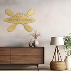 SIGNLEADER Metal Wall Art Decor - Kayak with Paddles Sport Minimalist Modern Abstract Wall Sculpture Hanging Home Decoration for Living Room, Bedroom, Bathroom, Kitchen, Studio, Outdoor - 18" Gold
