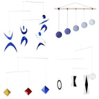 Set of 4 Portable Montessori - Munari, Gobbi, Octahedron, Dancers. Montessori Mobile, Baby Mobile, Hanging Mobile