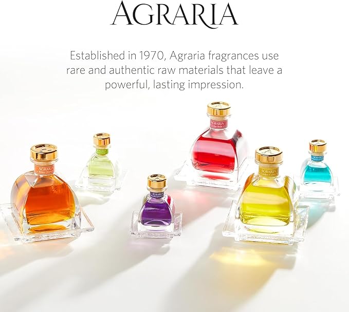 AGRARIA PetiteEssence Flower and Reed Diffuser Set, Hand Crafted Sola Flower Botanical Home Fragrance Diffuser, Bitter Orange Scent, 6 Months Lasting, No Phthalates or Alcohol for All Occasions