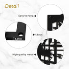 SIGNLEADER Metal Wall Art Decor Tropical Sunset Scenery Modern Abstract Wall Sculpture Hangings Home Decoration for Living Room, Bedroom, Bathroom, Kitchen, Outdoor - 18" Black