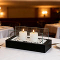 DIY S'Mores Maker with 4pcs of Roasting Sticks - US Patent Design - Unique Hurricane Candle Holder for 2.5 inch Pillar Candle, Home Decoration Gift & Housewarming Gift, Fun for Friday Nights