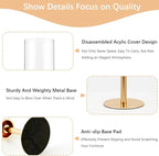 12PCS Gold Candle Sticks Holder in Bulk for Party Table Centerpiece,Metal Candelabra Centerpieces with Acrylic lampshade for Wedding Easter candelabros para centros de mesa