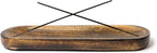 Bless-International Traditional-Handmade-Tray-Burner Wooden-Trat-Incense-Stick-Holder Ash-Catcher-Stand for-Aromatherapy-Meditation-Yoga (11x4x1.22 Inches)