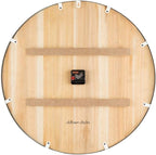 Oldtown Farmhouse Metal & Solid Wood Noiseless Wall Clock (Coastal Grey, 24-inch)