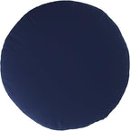 Howard Elliott Round Pouf Ottoman Foot Rest With Cover, Round Stuffed Foot Stool Filled with Polyester Fiber, Fluffy Comfortable Soft Seating for Living Room & Bedroom, 22 x 22 x 12 Inch, Bella Royal