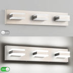 SOLFART Vanity Lighting Over Mirror, 3 Lights Brushed Nickel Bathroom Light, Modern LED Light Fixtures, 5 Color Temperature Adjustable Modern Light for Bathroom