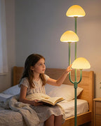 Lightdot 66IN Mushroom Floor Lamp 3-Lights Vintage Floor Lamps with 3000K Bulbs Included for Wedding Party Modern Dimmable Tall Standing Lamp for Living Room/Bedroom/Sofa Beside/Corner Decor-Green