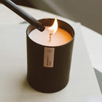 Calyan Wax Co. Grapefruit & Flora Scented Candle - 75 Hour Burn - Luxury Non Toxic Soy Wax Candles - Long Lasting Black Tumbler Jar Candle for Home - 10.2oz